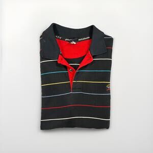 PAUL AND SHARK YACHTING MENS LONG SLEEVE SHIRT BLUE MEDIUM MADE IN ITALY VGC!